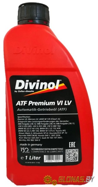 Divinol ATF Premium VI LV 1л