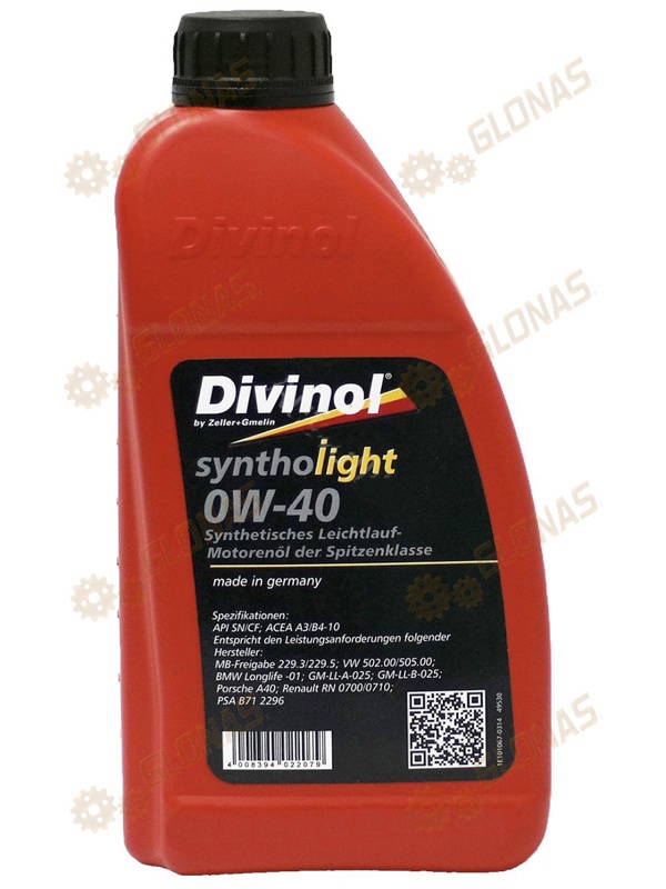 Divinol Syntholight 0w-40 1л