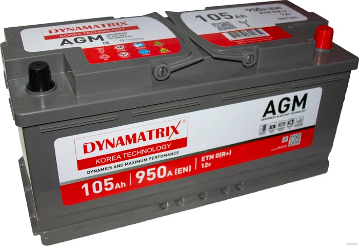 Dynamatrix AGM DEK1050 950A (105 А·ч)