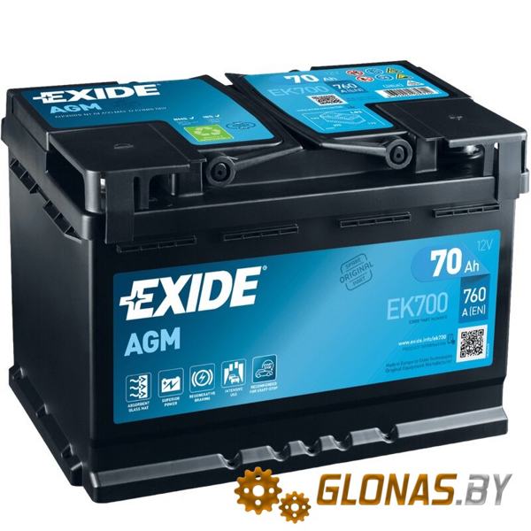 Exide Start-Stop AGM EK700 (70 А/ч)