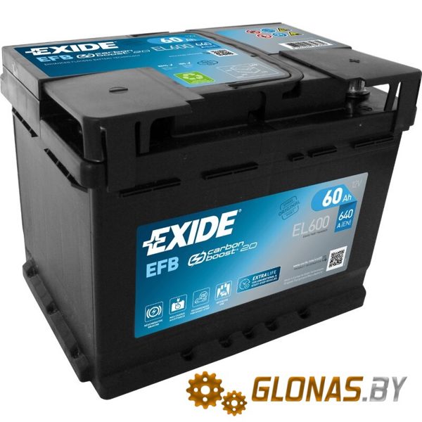 Exide Start-Stop EFB EL600 (60 А/ч)