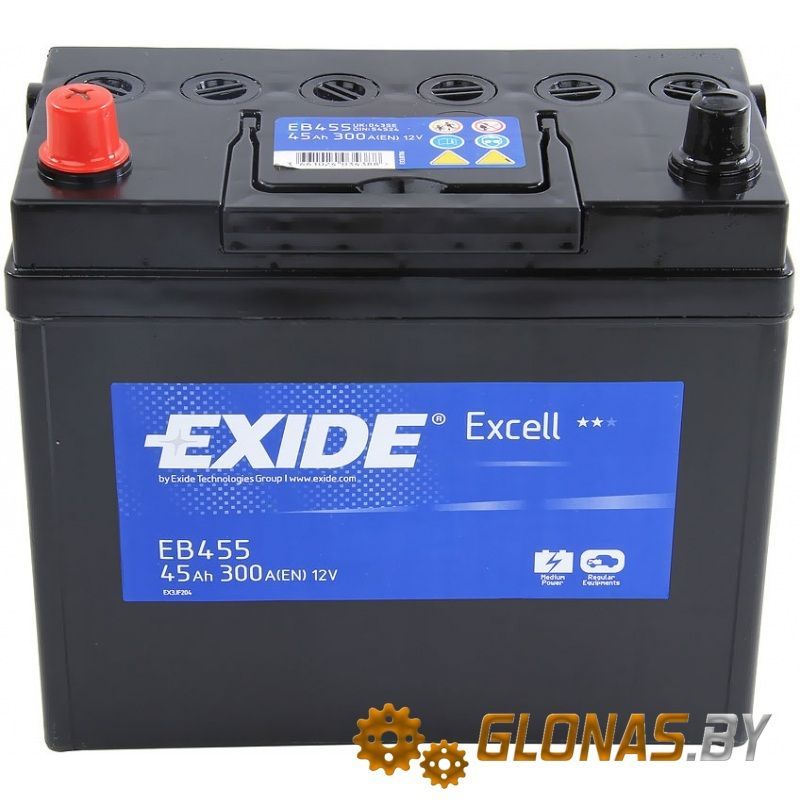 Exide Excell EB455 L+ (45Ah)