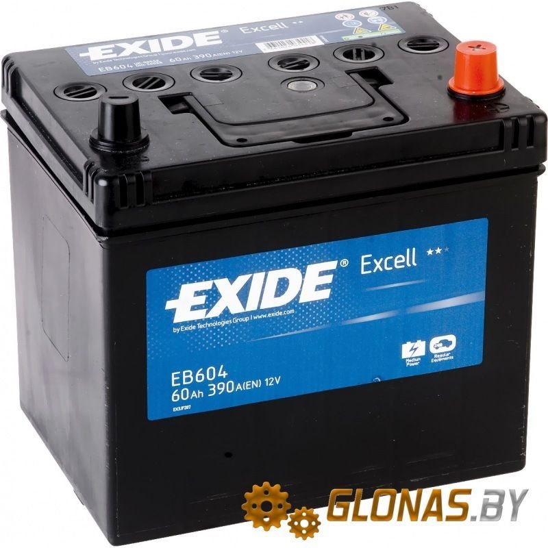 Exide Excell EB604 R+ (60Ah)