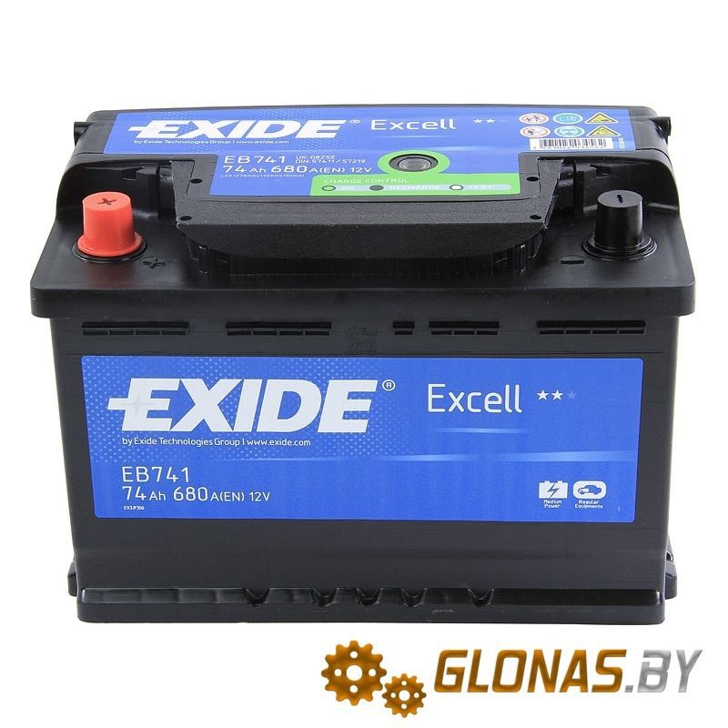 Exide Excell EB741 L+ (74Ah)