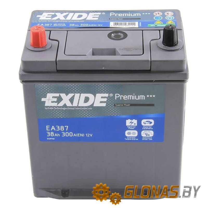 Exide Premium EA387 (38 А/ч)