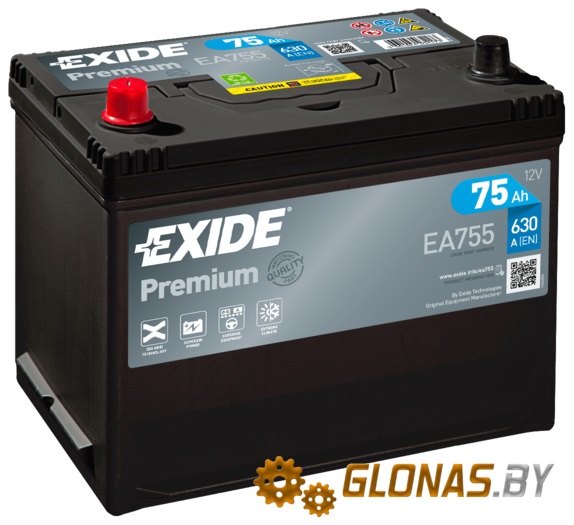 Exide Premium EA755 (75 А/ч)