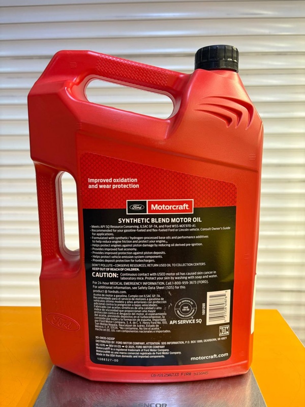 Ford Motorcraft 5w20 Synthetic Blend 4,73л