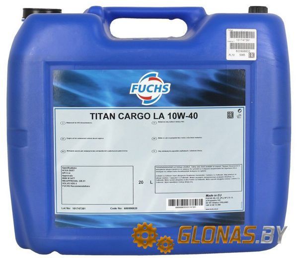 Fuchs Titan Cargo LA 10W-40 20л