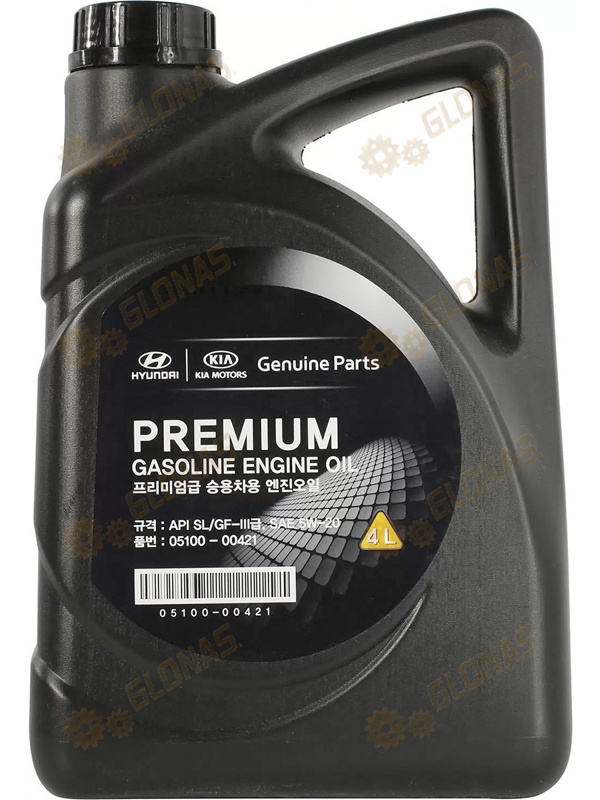 Hyundai/Kia Premium Gasoline SL/GF-3 5W20 4л