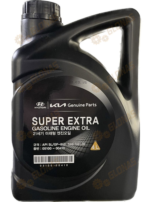 Hyundai/Kia Super Extra Gasoline SL/GF-3 5W30 4л