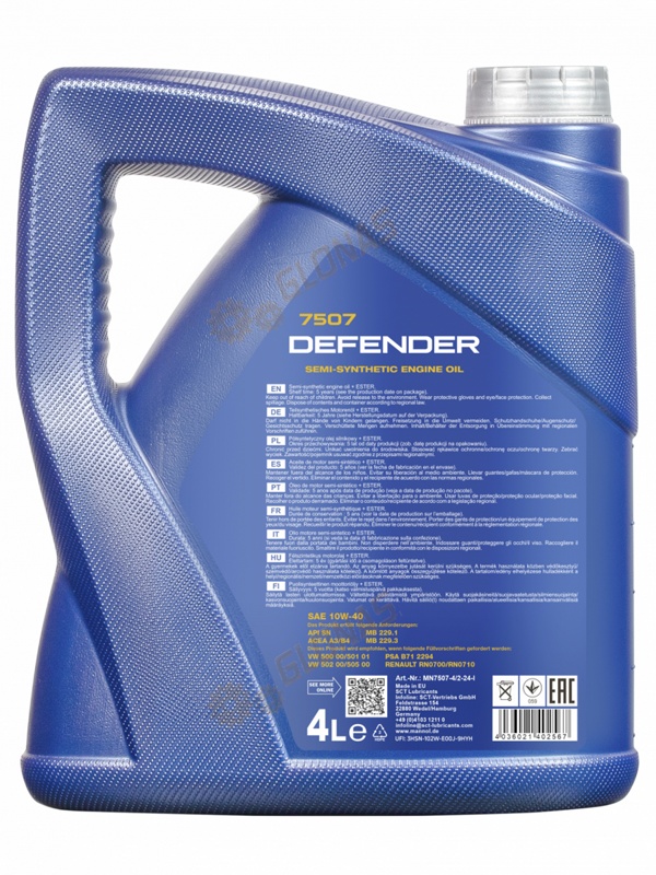 Mannol Defender 10W-40 4л