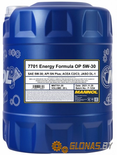 Mannol Energy Formula OP 5W-30 20л