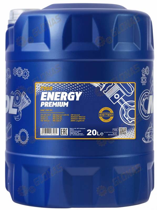 Mannol Energy Premium 5w30 20л