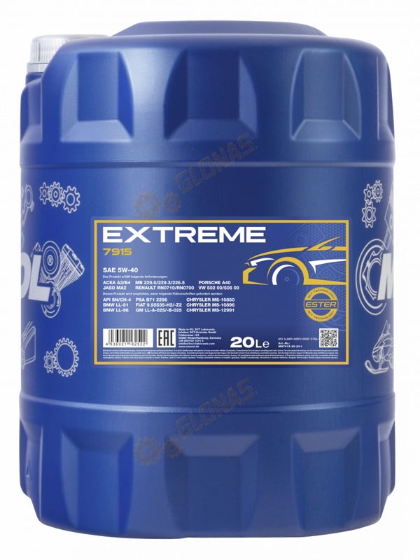 Mannol Extreme 5W-40 20л