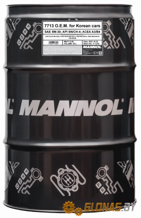 Mannol for Korean Cars 5W-30 20л