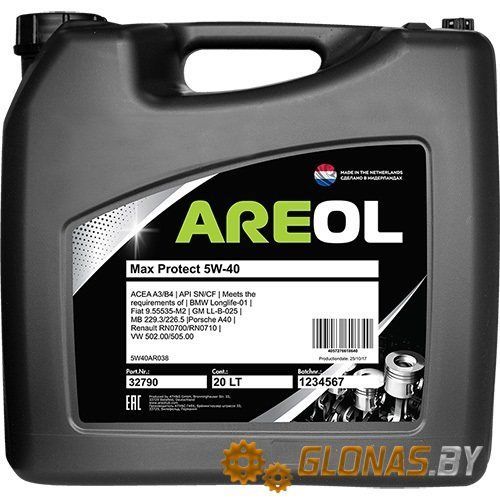 Areol Max Protect 5W-40 20л