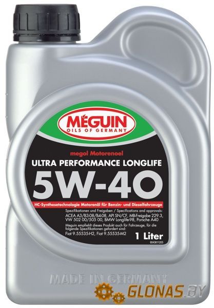 Meguin Megol Ultra Performance Longlife 5W-40 1л