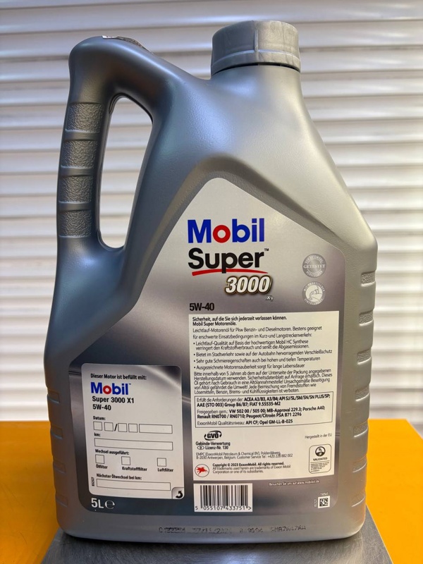 Mobil 5W-40 Super 3000 X1 5л