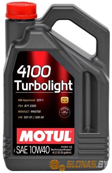 Motul 4100 Turbolight 10W40 4л