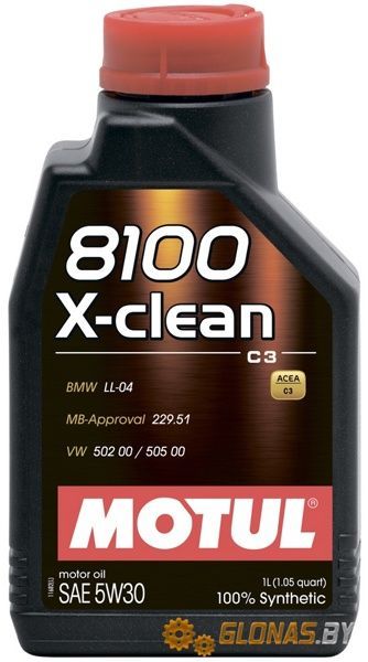 Motul 8100 X-clean 5W-30 C3 1л