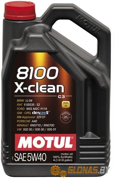 Motul 8100 X-clean 5W-40 C3 4л