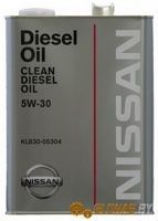 Nissan Clean Diesel Oil DL-1 5W-30 4л - фото