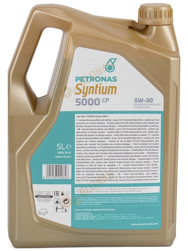 Petronas Syntium 5000 CP 5W-30 5л