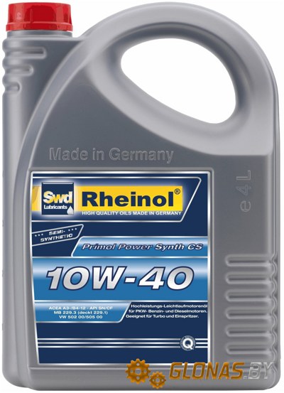Swd Rheinol Primol Power Synth CS 10W-40 5л