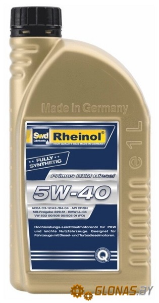 Swd Rheinol Primus DXM Diesel 5W-40 1л
