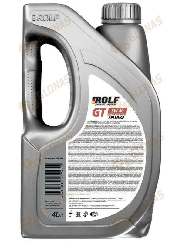 Rolf GT SAE 5w40 API SN/CF 4л