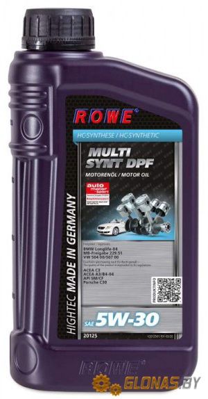 Rowe Hightec Multi Synt DPF SAE 5W-30 1л