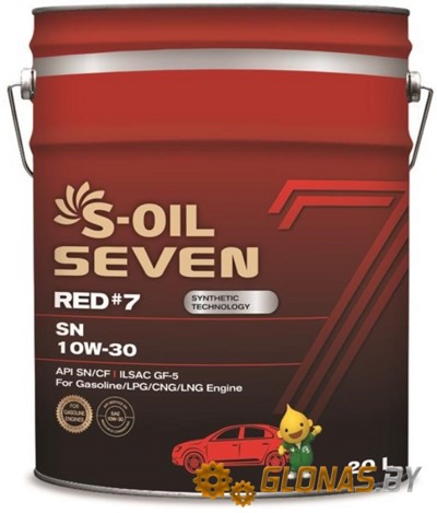S-Oil 7 RED #7 SN 10W-30 20л