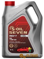 S-Oil 7 RED #7 SN 10W-30 4л - фото