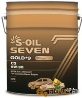 S-Oil 7 GOLD #9 C3 5W-30 20л - фото
