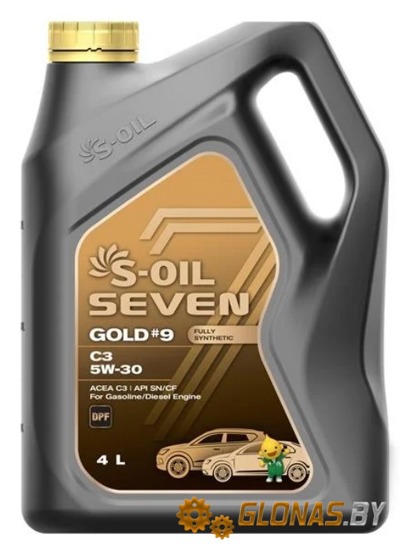 S-Oil 7 GOLD #9 C3 5W-30 4л