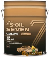 S-Oil 7 GOLD #9 C3 5W-40 20л - фото