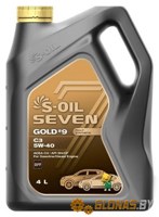 S-Oil 7 GOLD #9 C3 5W-40 4л - фото