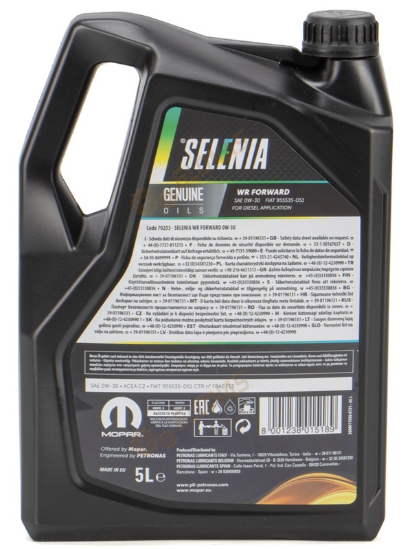 Selenia Mopar WR Forward 0W-30 5л