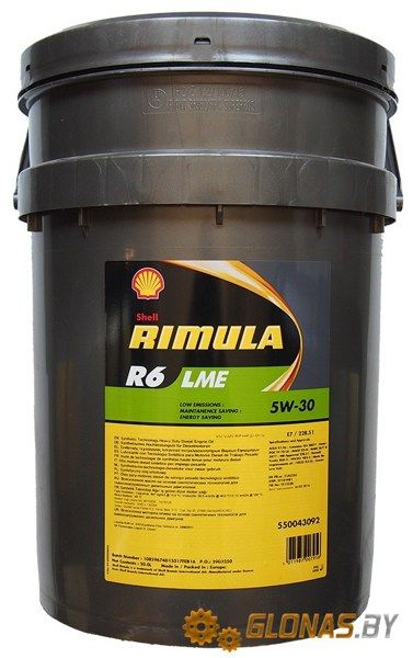 Shell Rimula R6 LME 5W-30 20л