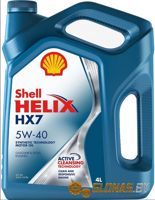 Shell Helix HX7 5W-40 4л - фото