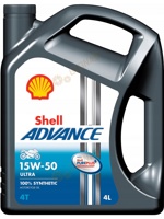 Shell Advance 4T Ultra 15W-50 4л - фото