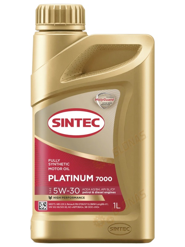 Sintec Platinum 7000 5w-30 SL/CF 1л