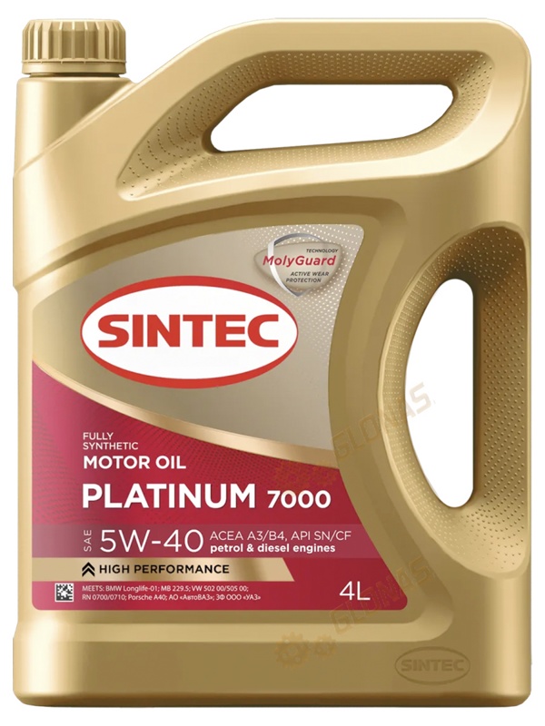 Sintec Platinum 7000 5w-40 SN/CF 4л