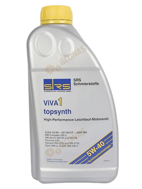 SRS Viva 1 topsynth 5W-40 1л