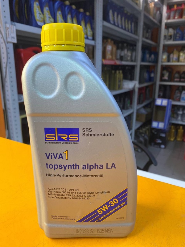 SRS Viva 1 topsynth alpha LA 5W-30 1л