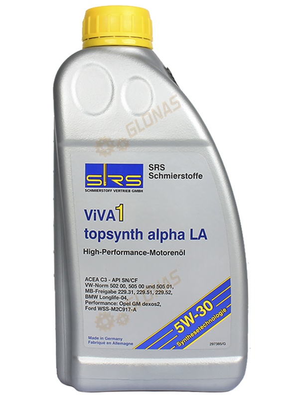 SRS Viva 1 topsynth alpha LA 5W-30 1л