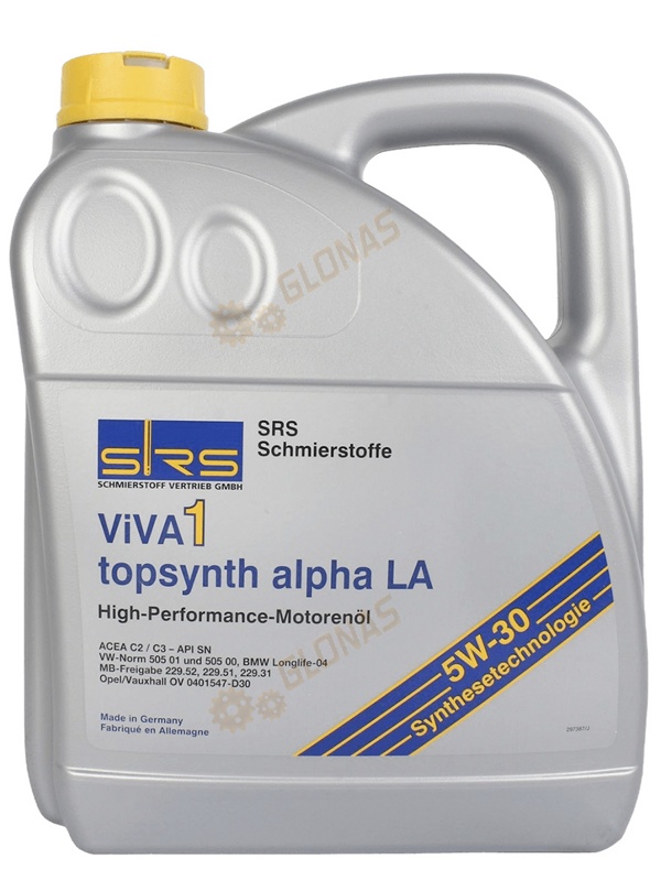 SRS Viva 1 topsynth alpha LA 5W-30 4л