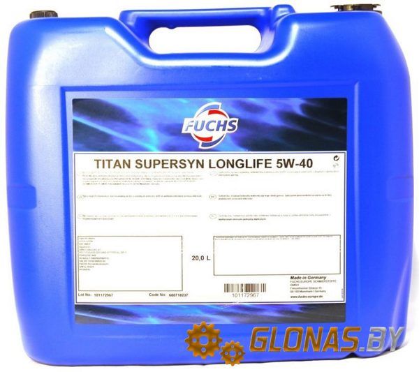 Fuchs Titan Supersyn Longlife 5W-40 20л