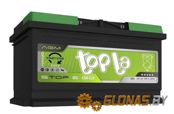 Topla TOP AGM Stop&Go TAG105 (105 А·ч)