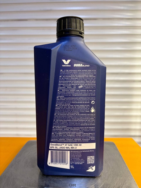 Valvoline DuraBlend 4T 10W-40 1л
